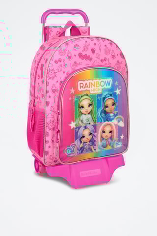 Sac à dos à roulettes Rainbow High - Rose