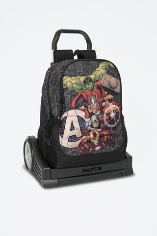 Sac à dos à roulettes Avengers Marvel - Noir
