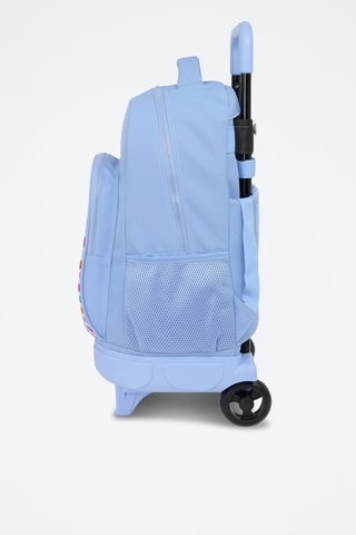 Mochila com rodinhas Joyful Smiley - Azul-celeste