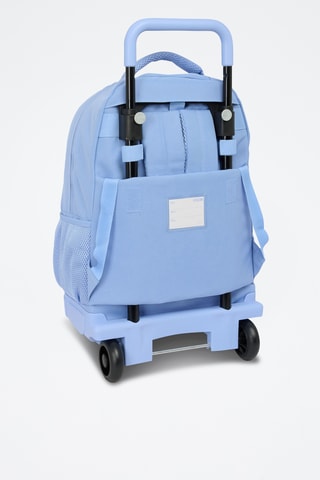 Mochila com rodinhas Joyful Smiley - Azul-celeste