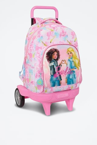 Mochila com rodinhas Barbie - Rosa