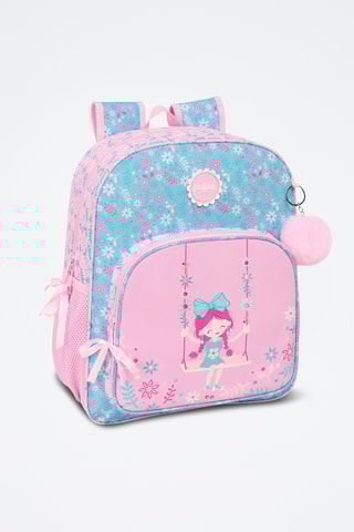 Mochila - Rosa e azul-celeste