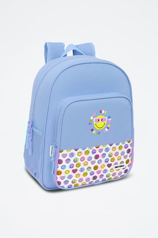 Mochila Smiley - Azul-celeste