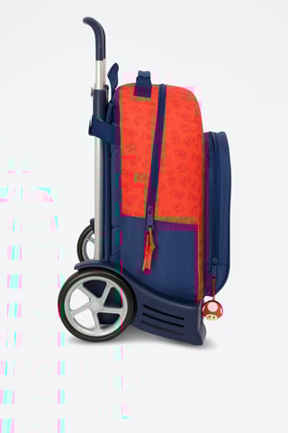 Mochila com rodinhas Super Maio - Azul-escuro e vermelho
