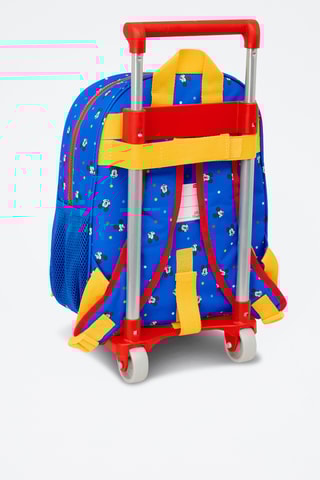 Sac à dos à roulettes Pluto et Mickey Disney - Bleu cobalt