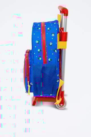 Sac à dos à roulettes Pluto et Mickey Disney - Bleu cobalt