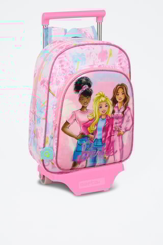 Mochila com rodinhas Barbie - Rosa