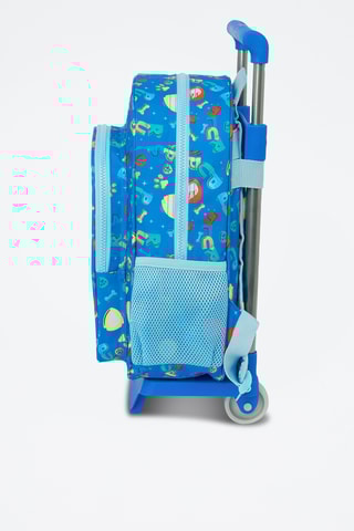 Mochila com rodinhas Patrulha Pata - Azul-cobalto