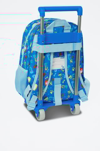 Mochila com rodinhas Patrulha Pata - Azul-cobalto