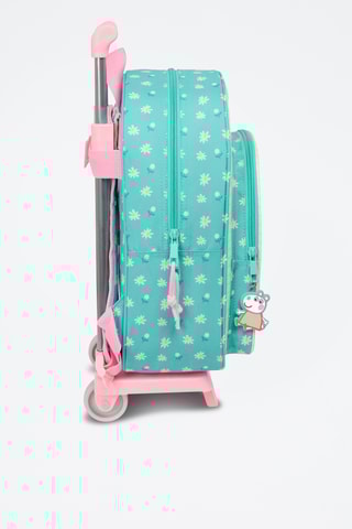 Mochila com rodinhas Peppa Pig - Verde