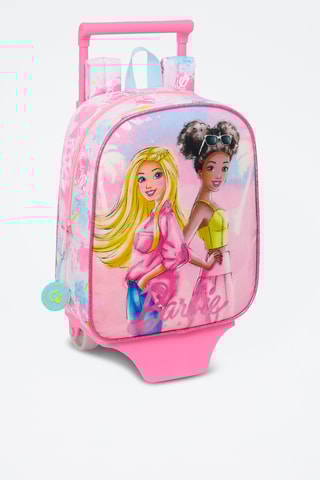 Mochila com rodinhas Barbie - Rosa e azul-celeste