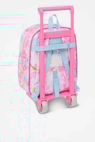 Mochila com rodinhas Barbie - Rosa e azul-celeste