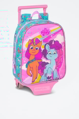 Mochila com rodinhas My Little Pony - Rosa e turquesa