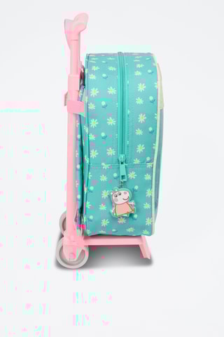 Mochila com rodinhas Peppa Pig - Verde
