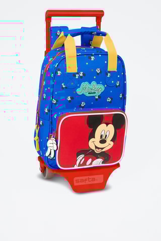 Sac à dos à roulettes Mickey Disney - Bleu cobalt