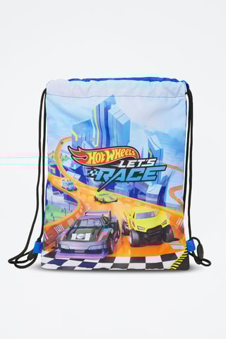 Mochila Hot Wheels - Azul-celeste e preto