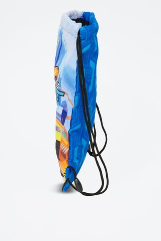 Mochila Hot Wheels - Azul-celeste e preto