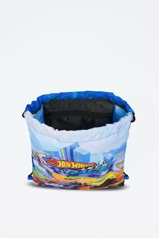 Mochila Hot Wheels - Azul-celeste e preto