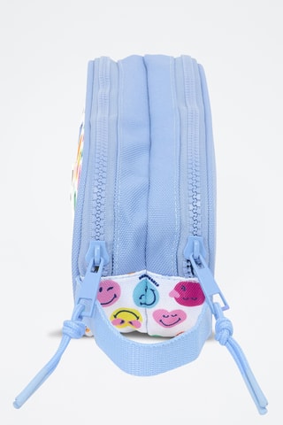 Estojo Smiley - Azul-celeste