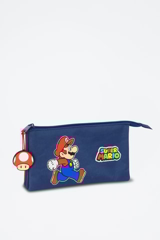 Estojo Super Mario Nintendo - Azul-marinho ­