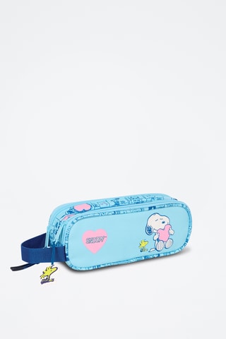 Estojo Snoopy e Woodstock Snoopy e Os Peanuts - Azul-celeste