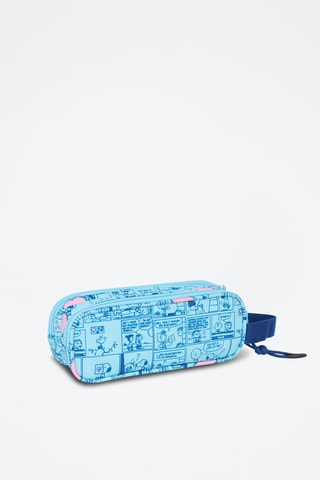 Estojo Snoopy e Woodstock Snoopy e Os Peanuts - Azul-celeste