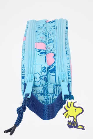 Estojo Snoopy e Woodstock Snoopy e Os Peanuts - Azul-celeste