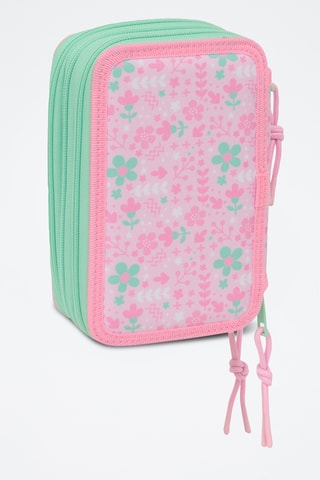Trousse garnie - 37 pièces - Vert et rose