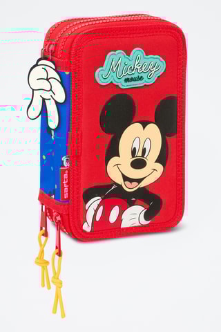 Trousse garnie Mickey Disney - 37 pièces - Bleu électrique et rouge