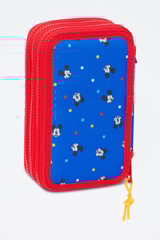 Trousse garnie Mickey Disney - 37 pièces - Bleu électrique et rouge