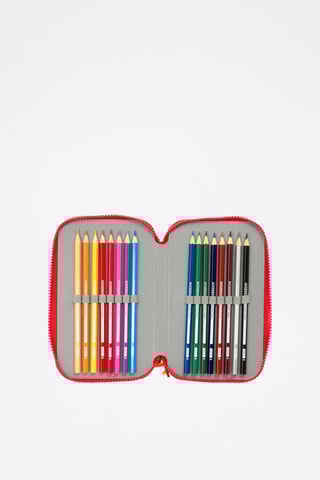 Trousse garnie Mickey Disney - 37 pièces - Bleu électrique et rouge