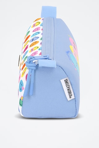 Estojo Smiley - Azul-celeste