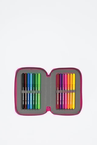 Trousse garnie Pinypon - 28 pièces - Fuchsia et ciel