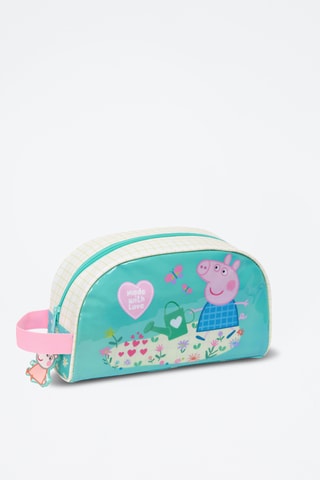 Bolsa de higiene Peppa Pig - Verde-água e amarelo