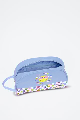 Bolsa de higiene Smiley - Azul-celeste