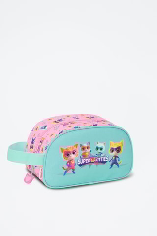Trousse de toilette SuperChatons Disney Junior - Rose et turquoise