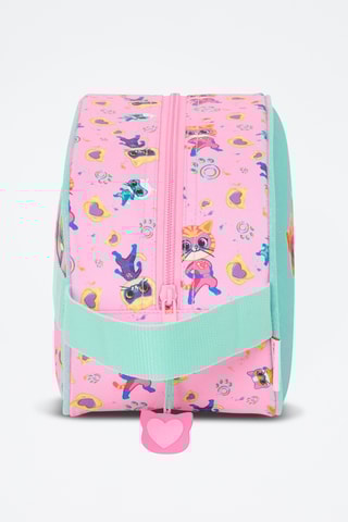 Trousse de toilette SuperChatons Disney Junior - Rose et turquoise