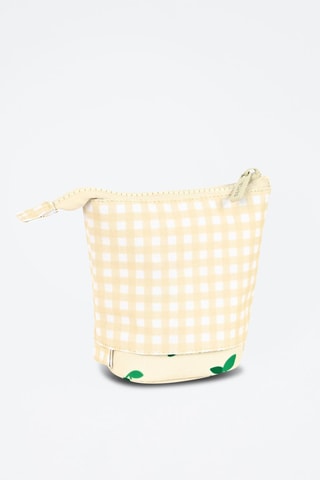 Trousse Beige et rouge