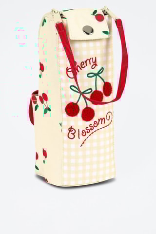 Trousse Beige et rouge