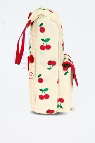 Trousse Beige et rouge