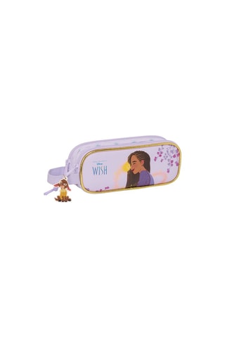 Trousse double Wish Asha et la Bonne Étoile Disney - Lilas