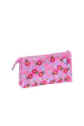 Trousse triple Les Trolls Rose