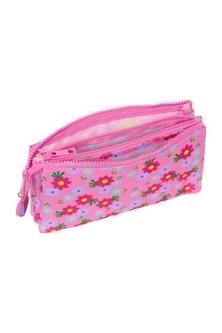 Trousse triple Les Trolls Rose
