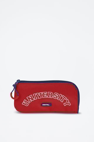 Trousse - Bleu foncé et rouge