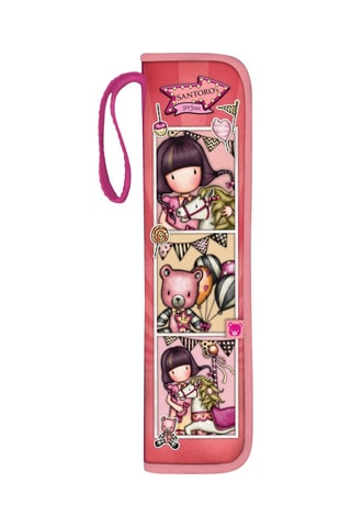 Porte-crayons Santoro’s Carousel Corail et fuchsia