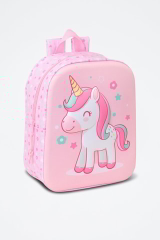 Mochila Unicorn 3D - Rosa