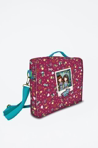 Sacoche pour ordinateur Santoro's Fireworks - Fuchsia et turquoise