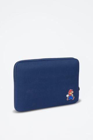 Capa de proteção para portátil 15,6'' Super Mario - Vermelho e azul-marinho