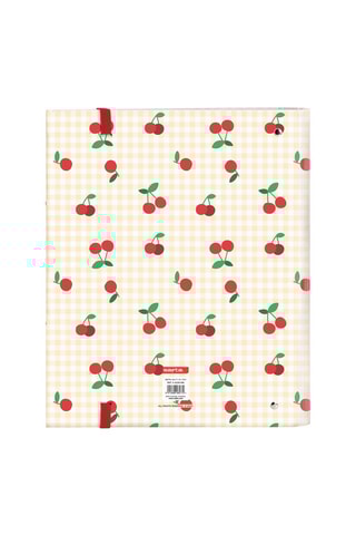 Dossier em cartão Bege e vermelho - 27 x 32 cm