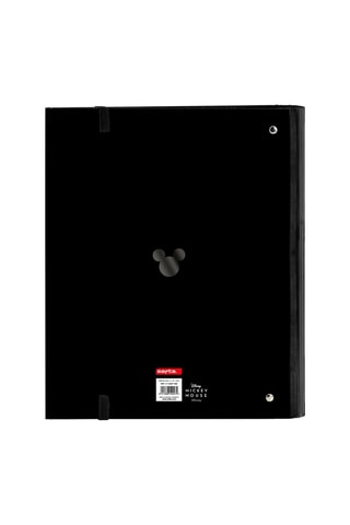 Classeur à anneaux Mickey Disney Noir - 27 x 32 x 3,5 cm